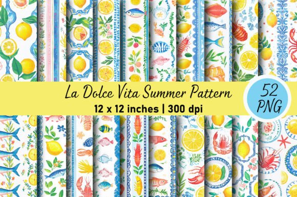 Download La Dolce Vita Summer Pattern - Summer pattern Collection