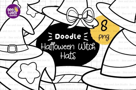 Download KDP Kids Halloween Witch Hat Line Art - Kids halloween Collection