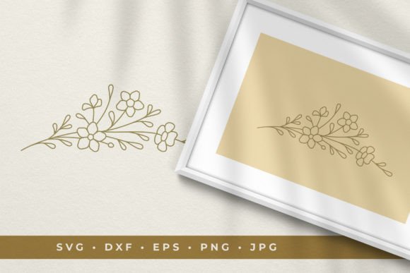 Download Floral Line Art Vignette - Vignette Collection