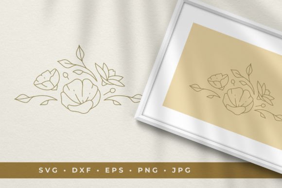 Download Floral Vignette Line Art Design - Vignette Collection