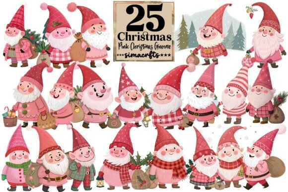 Download Pink Christmas Gnome Sublimation Bundle - Premium Resources