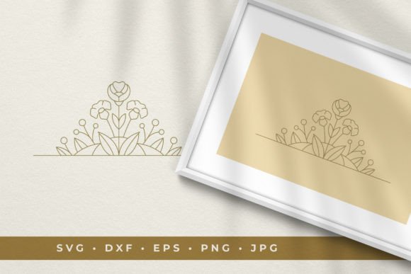 Download Floral Vignette Line Art Design - Vignette Collection