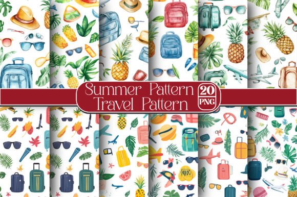 Download Summer Pattern, Travel Pattern - Summer pattern Collection